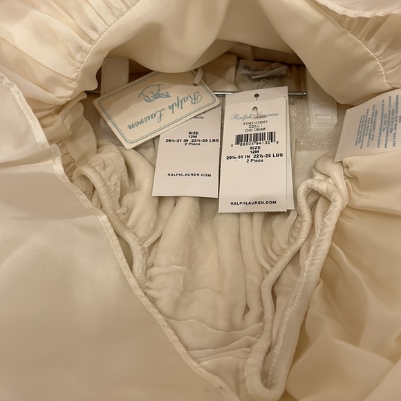 BNWT - Ralph Lauren Girls Cream Formal Baptism/Christening/Holiday Dress - Picture 7 of 9